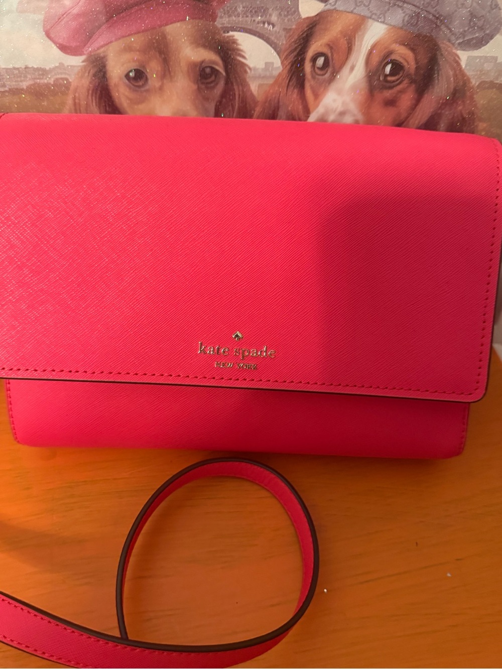 Kate Spade New York Hot Pink Crossbody Bag Like New